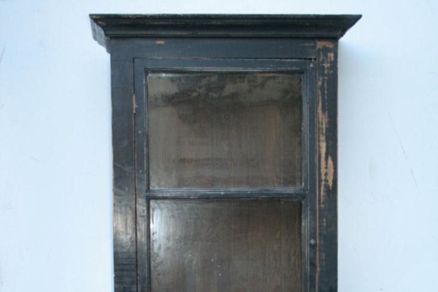 Bibliotecas Rustica Patinada De Negro