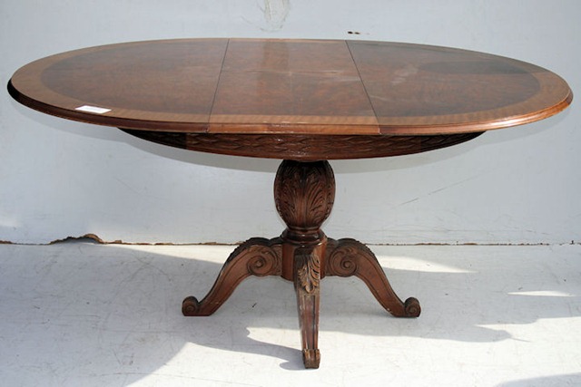 Mesa De Comedor Con Bocha Y Tabla De Alargue