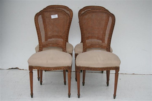 Juego De 4 Sillas Estilo Frances Luis XVI Esterilla