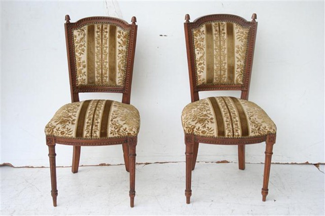 Par De Sillas Estilo Frances Luis XVI Antiguas