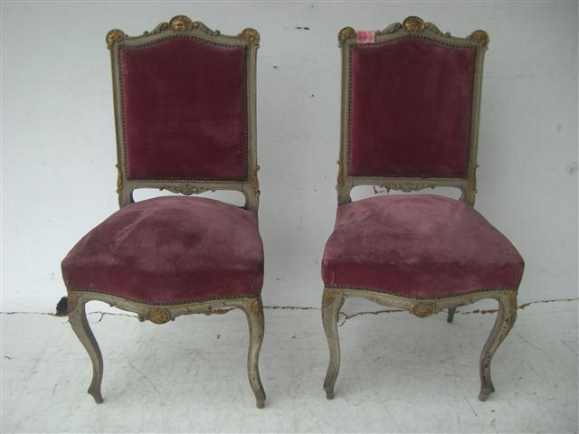 Par De Sillas Estilo Frances Luis XV Patinadas