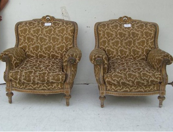 Par De Sillones Franceces Luis XVI Antiguos