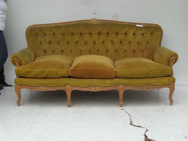 Sofa Estilo Frances Luis XV De 3 Cuerpos