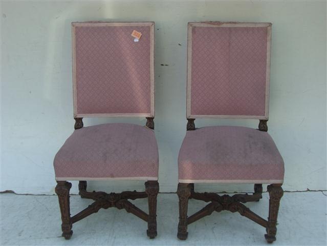 Par De Sillas Estilo Frances Luis XIV Talladas
