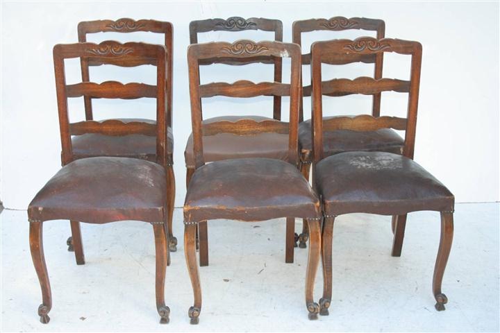 Juego De 8 Sillas Estilo Provenzal De Roble