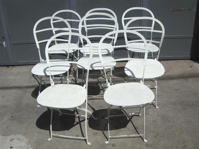 Sillas De Hierro Plegables Tipo Cerveria Quilmes