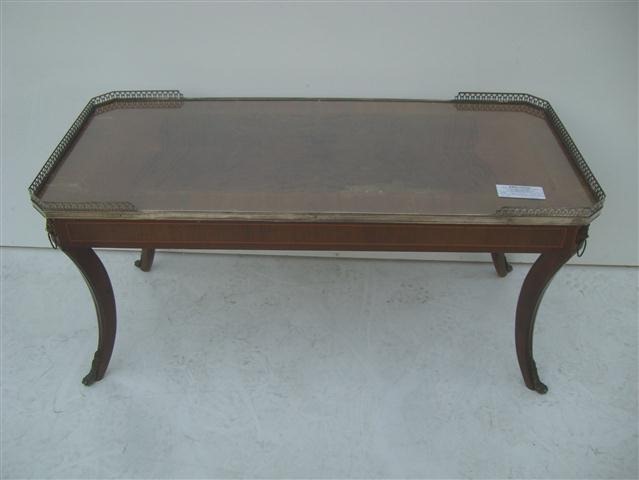 Mesa Ratona Centro Luis XV Baranda De Bronce