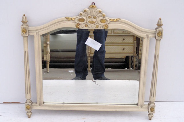 Espejo Estilo Frances Luis XVI Patinado