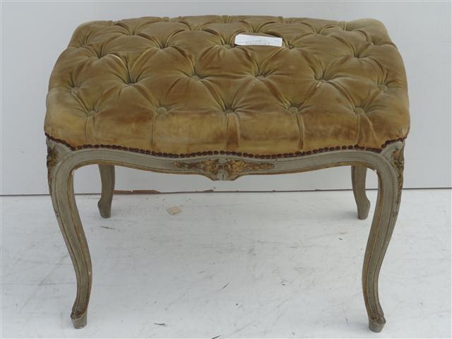 Banqueta Estilo Frances Luis XV Patinada