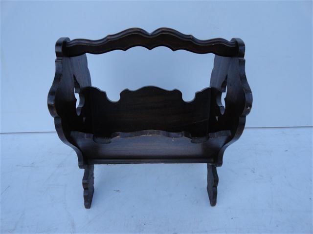 Hermoso Revistero De Roble Antiguo