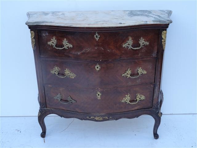 Comoda Estilo Frances Luis Xv Con Marmol * Consola