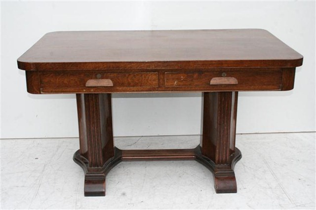 ESCRITORIO ESTILO ART DECO DE 2 CAJONES