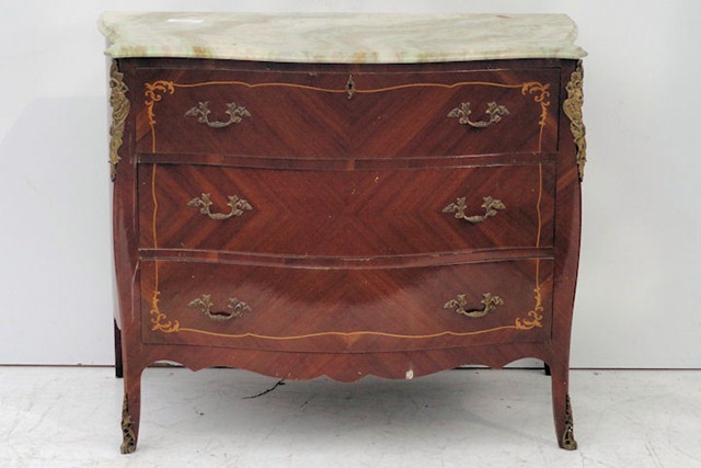 Comoda Estilo Frances Luis XV Con Marmol