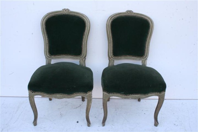 Par De Sillas Estilo Frances Luis XV Patinadas