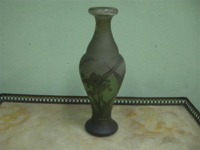 Florero Vidrio Firmado “Daum Nancy”