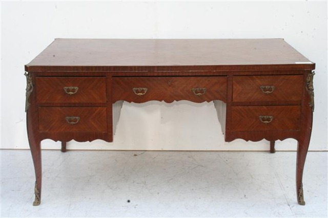 Escritorio Estilo Frances Luis XV De 5 Cajones