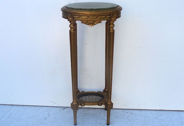 Pedestal Estilo Frances Luis XVI Con Marmol