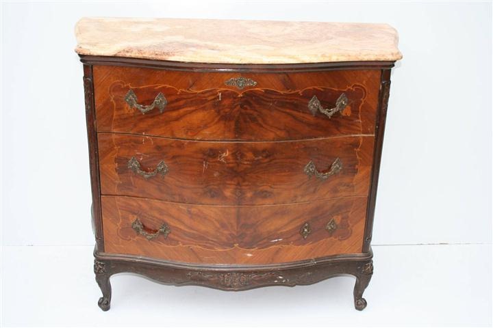 Comoda Francesa Luis Xv Con Marmol