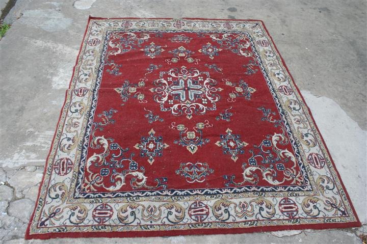 Alfombra De Lana Tejida A Mano