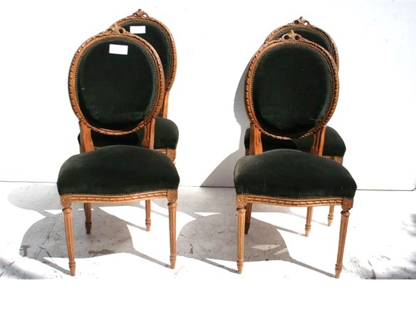 Juego De 4 Sillas Estilo Frances Luis Xvi