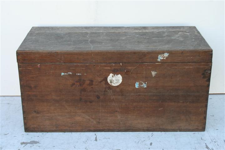 Baul Antiguo De Madera Maciza