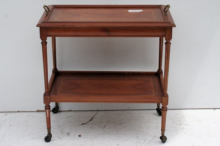 Mesa Carrito De Madera Antigua