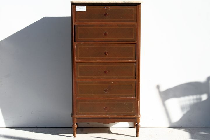 Chiffonier Estilo Frances Luis Xvi Con Marmol