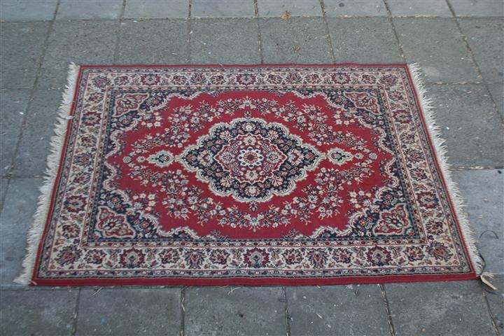 Alfombra De Lana Tejida A Mano