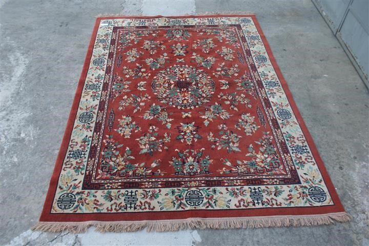 Alfombra De Lana Tejida A Mano