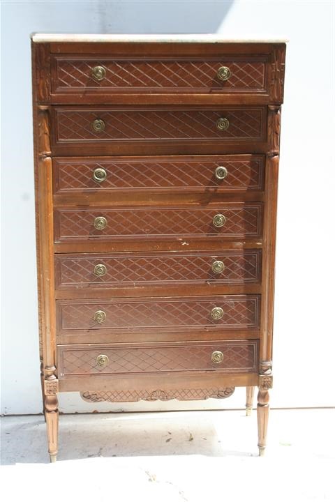 Chiffonier Estilo Frances Luis Xvi Con Marmol