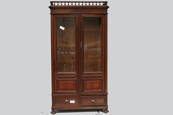 Biblioteca Estilo Colonial De 2 Puertas