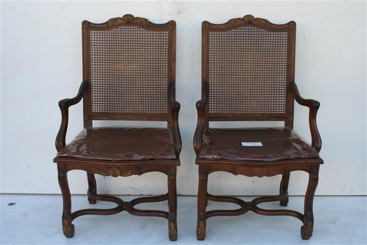 Par D Sillones Estilo Frances Luis Xv Con Esterilla