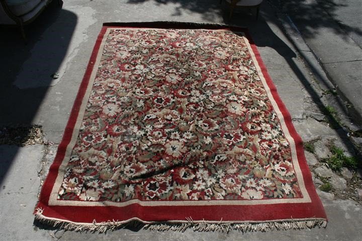 Alfombra De Lana Tejida A Mano