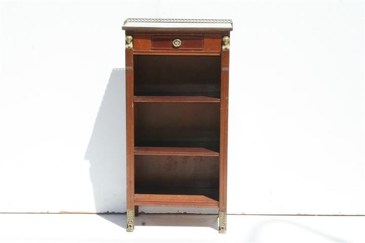 Biblioteca Estante Estilo Imperio Con Marmol