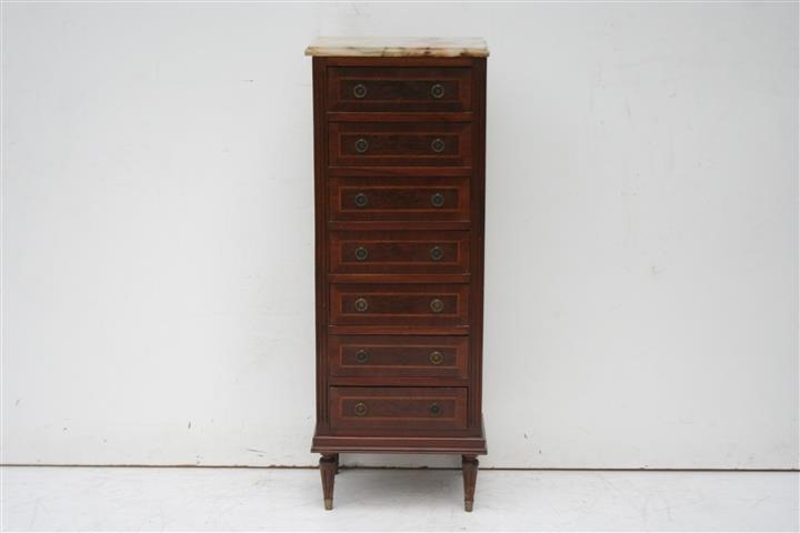 Petit Chiffonier Estilo Frances Luis Xvi Con Marmol