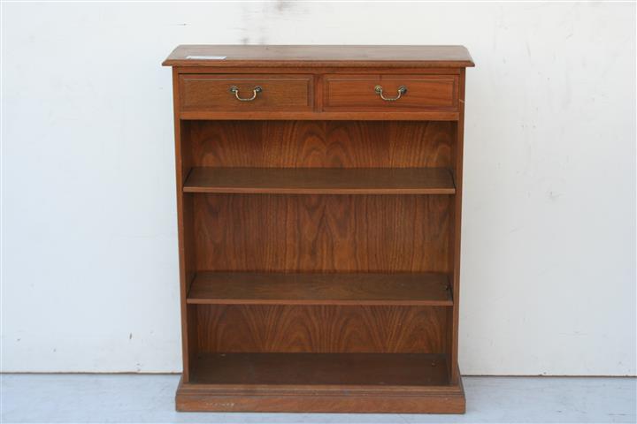 Biblioteca Estante Estilo INGLES CON DOS CAJONES