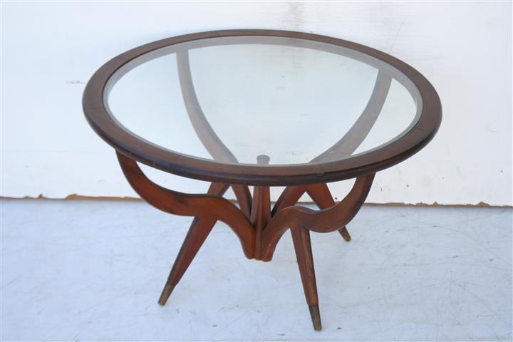 Mesa Centro Ratona Retro Escandinava Tapa Vidrio
