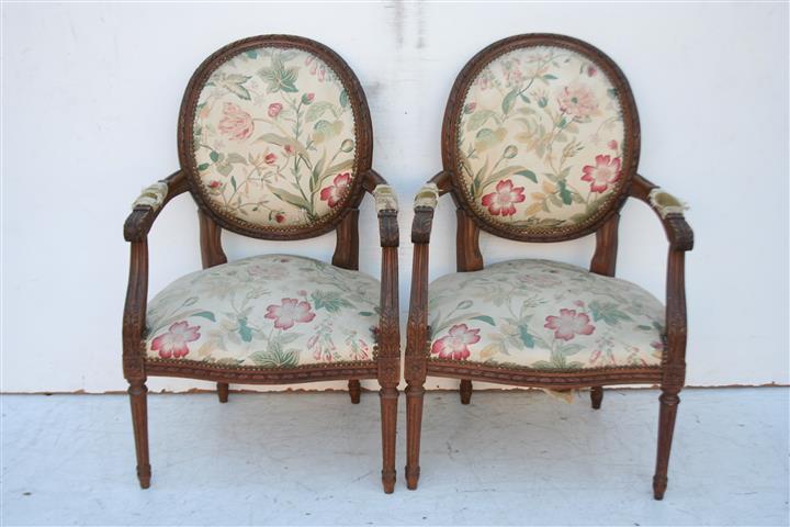 Par De Sillones Estilo Frances Luis XVI