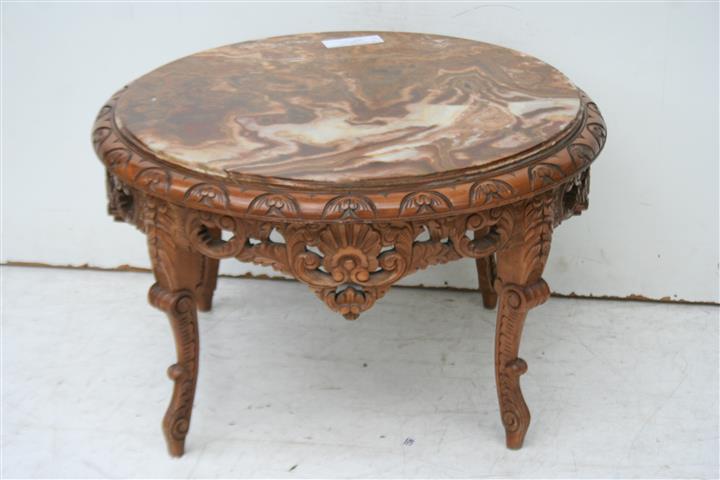 Mesa Ratona Centro Estilo Frances Luis Xvi Marmol
