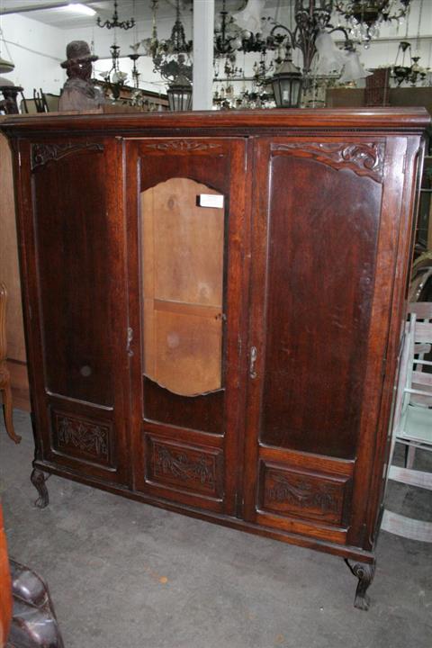 Biblioteca Estilo Chippendale Ingles De Roble