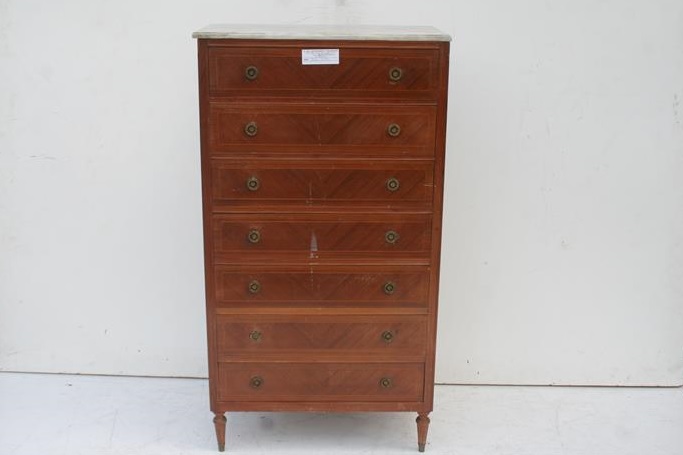 Chiffonier Frances Con Tapa De Marmol