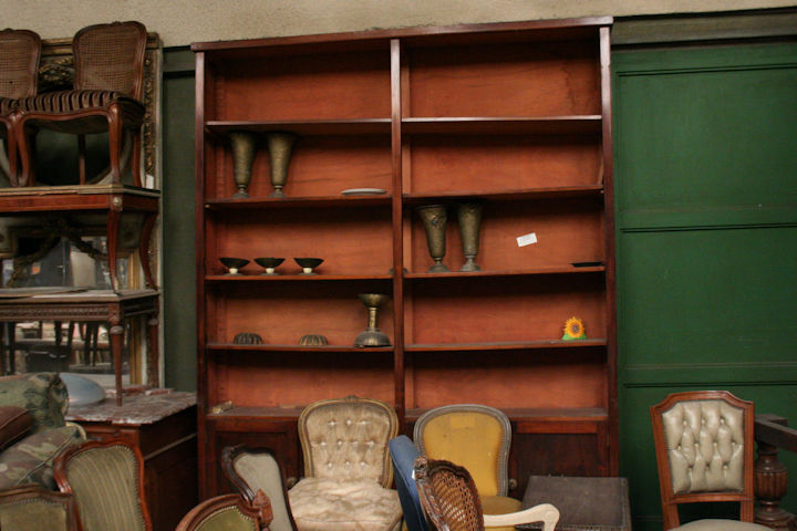 Biblioteca Estante De Madera Antigua