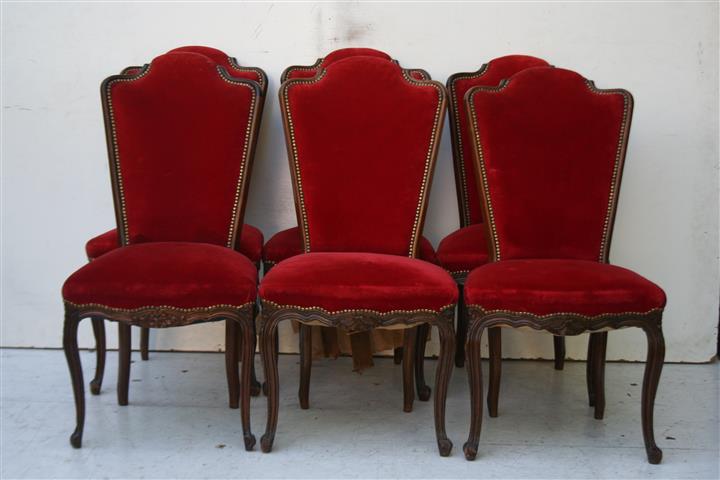 Juego De 6 Sillas De Estilo Frances Luis Xv De Comedor