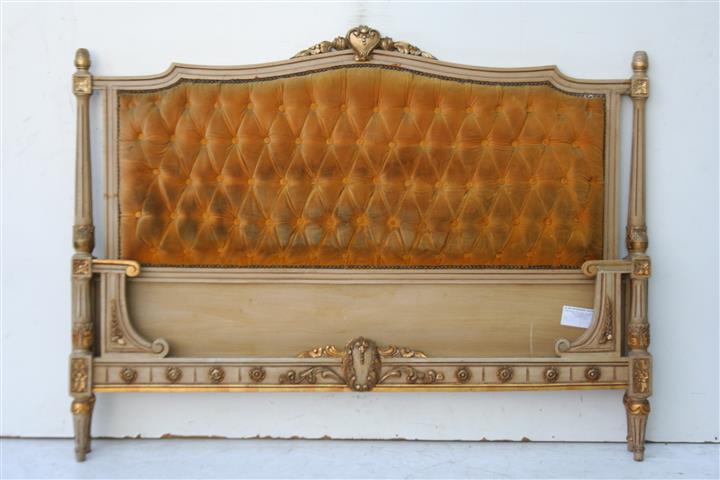 CAMA ESTILO FRANCES LUIS XVI PATINADA