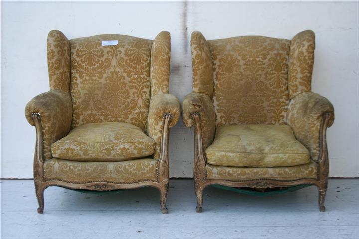 Par De Sillones Estilo Frances Luis Xv tipo Bergere