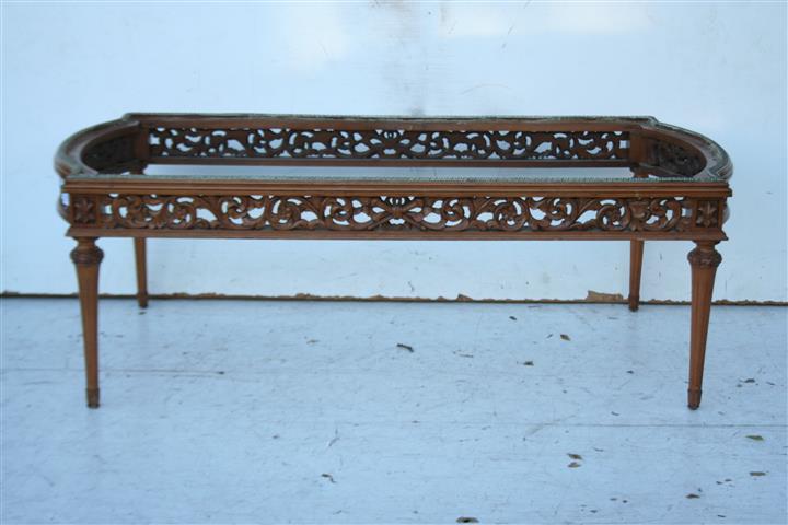 MESA RATONA ESTILO FRANCES LUIS XVI CON MARMOL