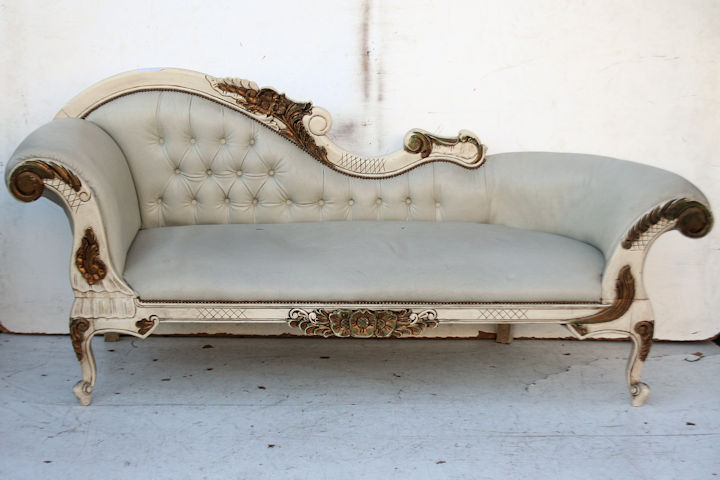 Chaise Longue Estilo Frances Luis Xv Patinado