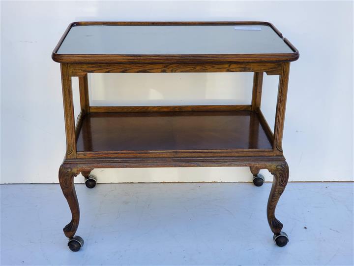 Mesa De Servir De roble con Con Ruedas