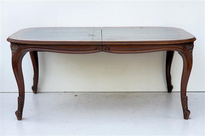 Mesa De Comedor Estilo Francés Luis XV Sin Tabla