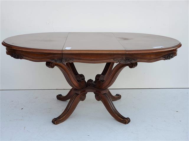 Mesa De Comedor Estilo Frances Tallada